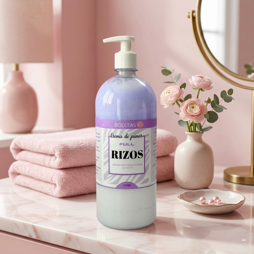 Crema para peinar rizos