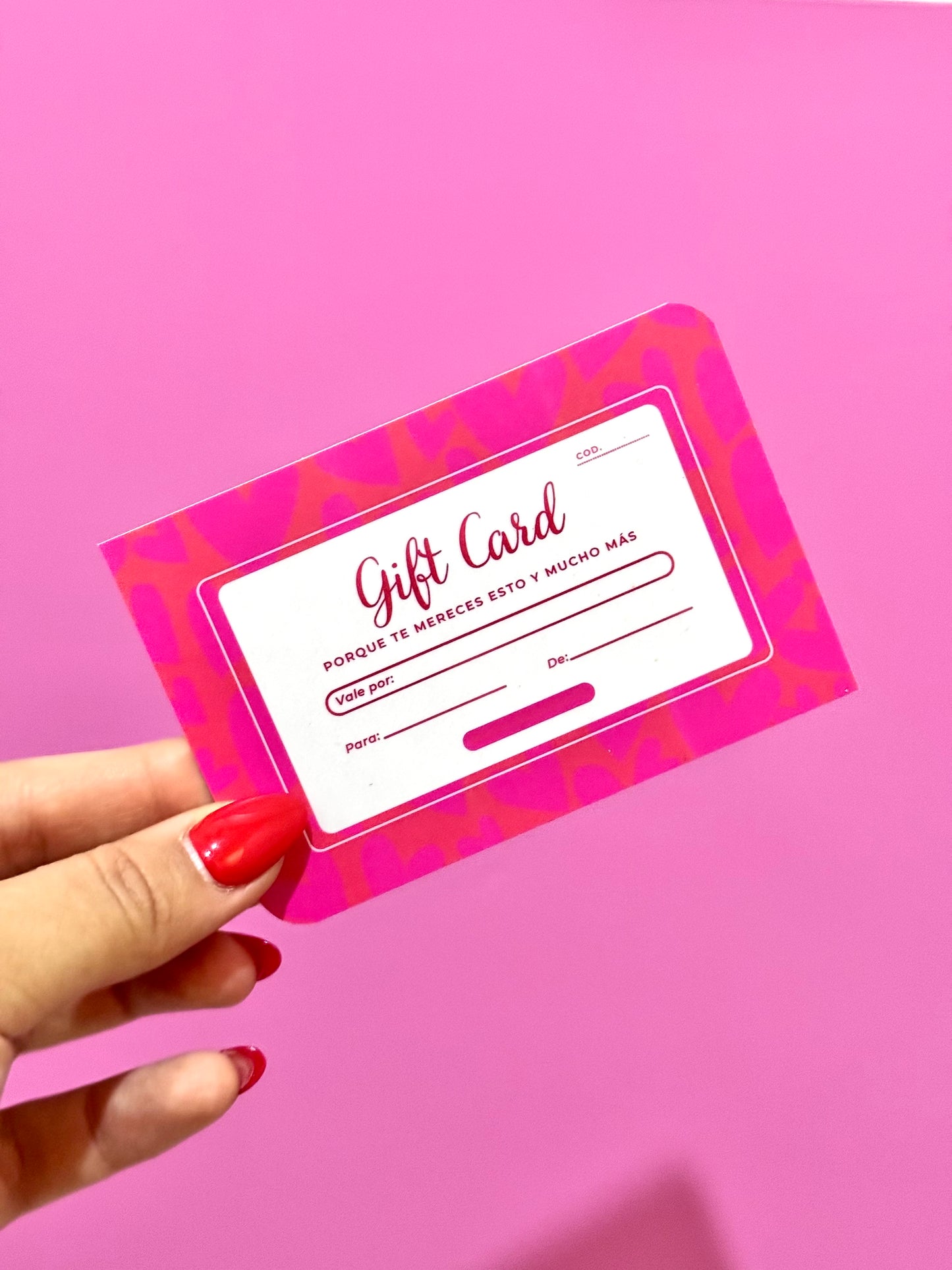 GIFT CARD $30.000 + GLOSS regalo