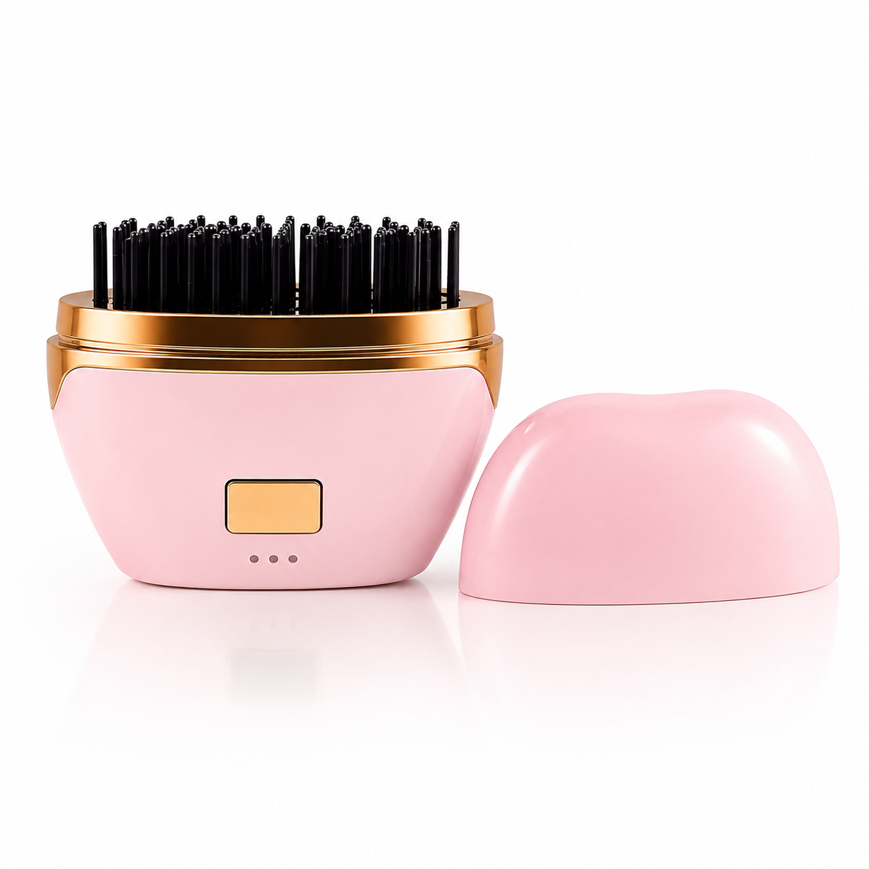 Cepillo antifrizz inalámbrico rosado