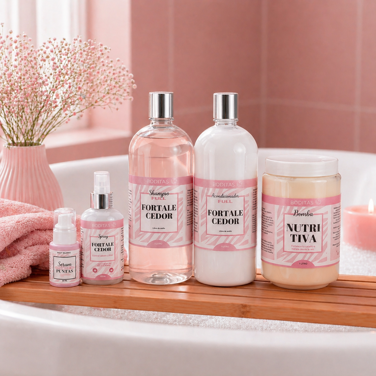 Kit completo full fortalecedor 1 Litro