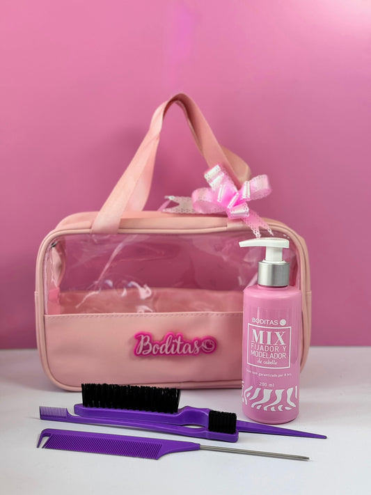 KIT MIX GEL FIJADOR MORADO